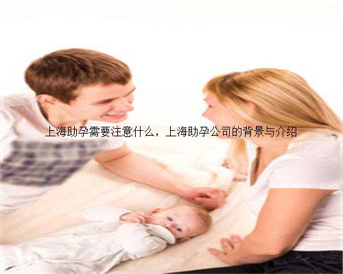 上海助孕需要注意什么，上海助孕公司的背景与介绍