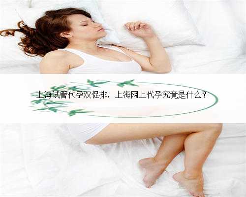 上海试管代孕双促排，上海网上代孕究竟是什么？