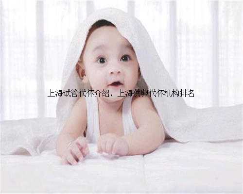 上海试管代怀介绍，上海供卵代怀机构排名